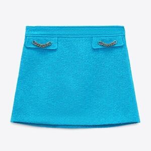 Zara chain trim mini skirt